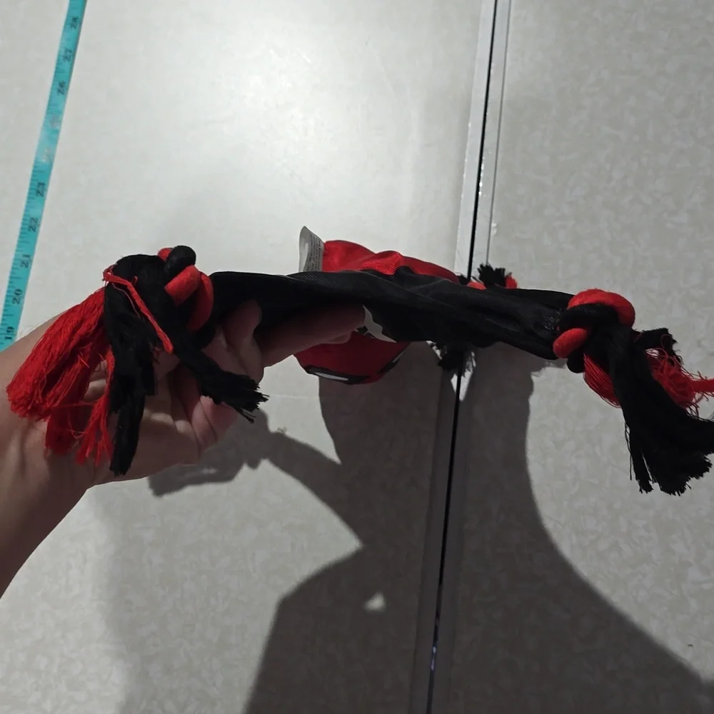 Marvel Deadpool Red and Black‎ Dog Toy With Rope Knots